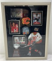 13x17x3in -NHL  Calgary Flames  - framed