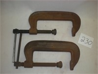 2 Large C-Clamps (marked Armstrong)