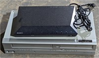 (A) A Sony Blue ray disc/DVD player (model