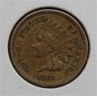 1860 Indian Head Cent - Pointed Bust