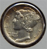 1917 S Mercury Silver Dime