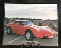 20x16" Framed Corvette Picture