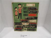 VINTAGE CAMP KNIFE STORE DISPLAY