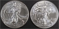 (2) 2014 AMERICAN SILVER EAGLES