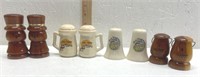 4 Sets of Salt & Pepper Shakers - New Mexico, West