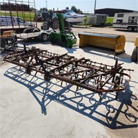 14' S Tine Cultivator w Finger Harrows