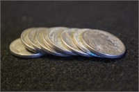 Lot of 9 1936 Buffalo Nickel