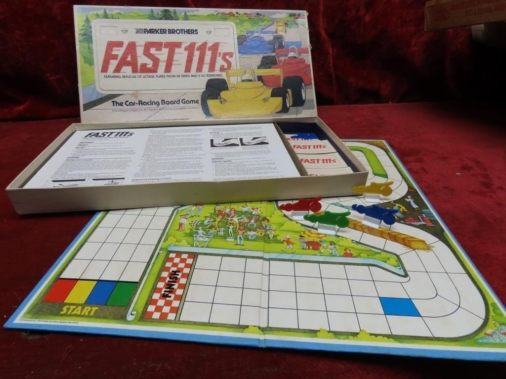 Parker Brothers Fast 111's Racing boardgame.