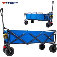 N2612  Blue Folding Wagon with Rear Storage