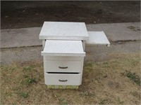 3 DRAWERS KITCHEN CABINET WITH 2 CUTTING BOARDS