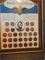 Lincoln Memorial coinage framed set