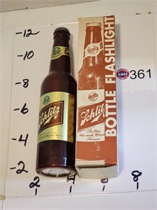 Schlitz Beer Bottle Flashlight With Box