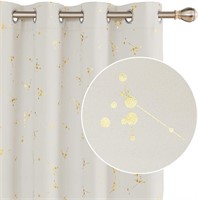 Window Drapes for Bedroom (Beige, 52 x 63 inch, )