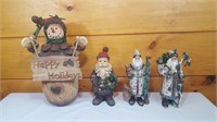 4 Christmas Figurines