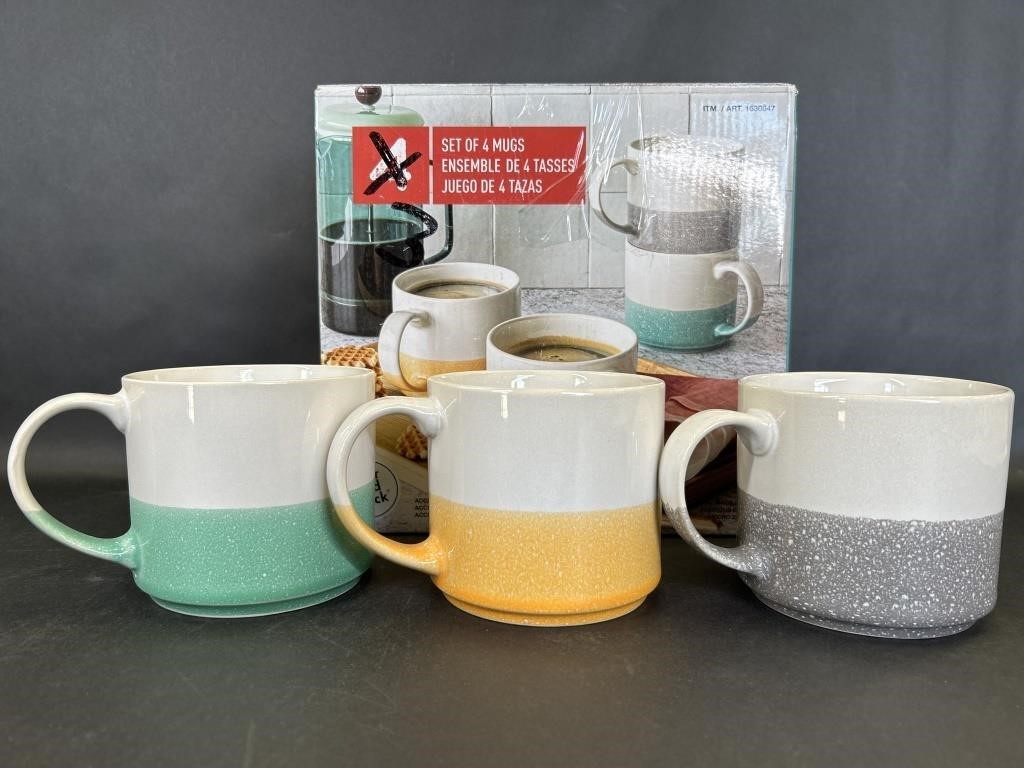 Three Over And Back Set Of Mugs