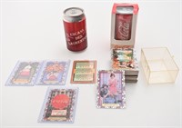 Cartes de collection Coca-Cola et canette