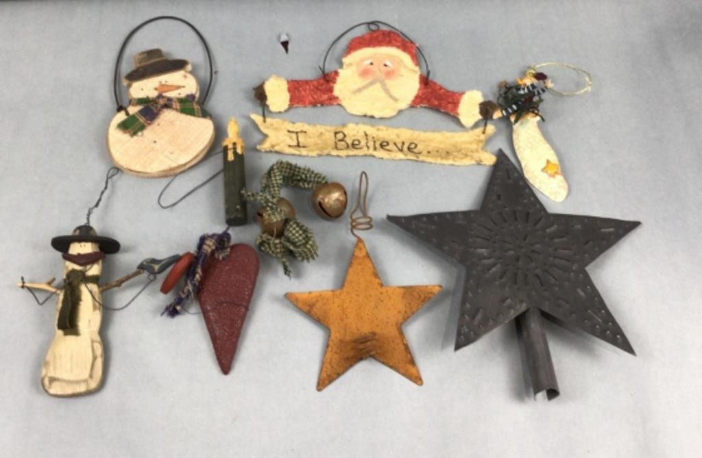 wood crafted Christmas Ornaments