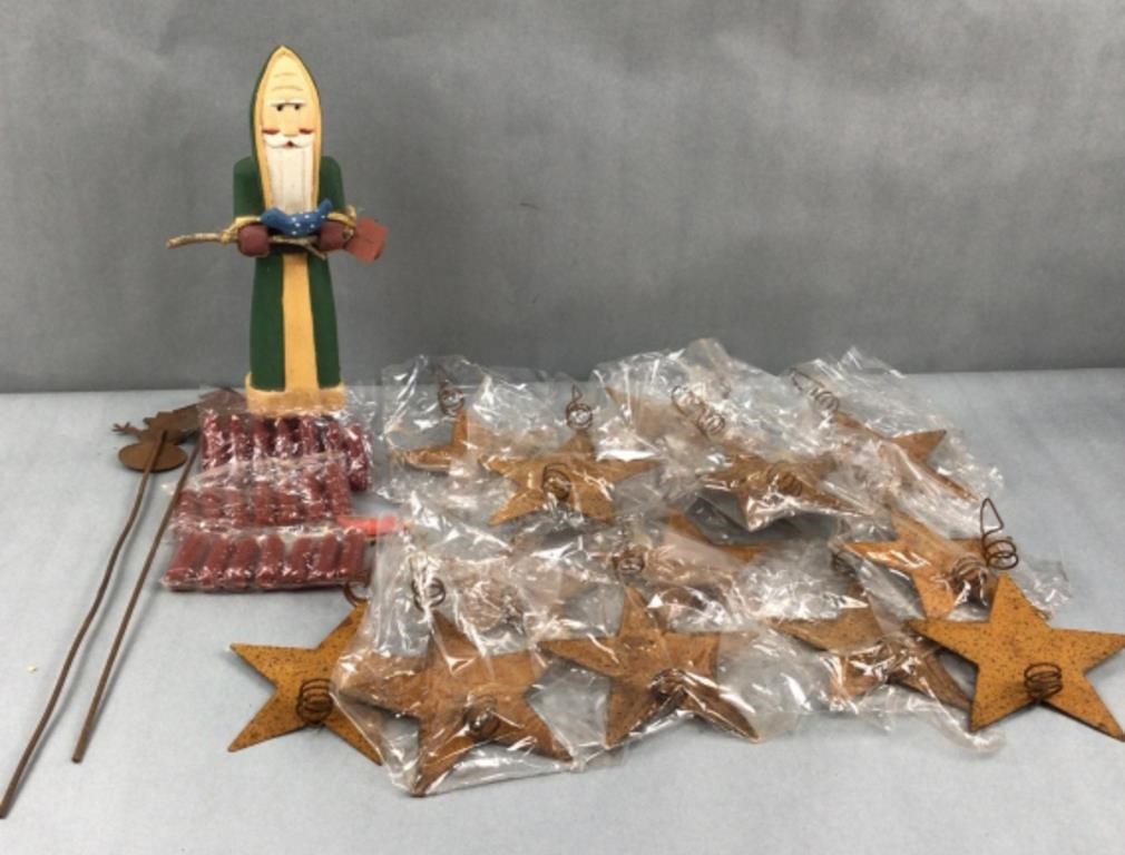 Christmas star candle holers & more