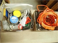 (2) Boxes w/ Power Cords, Painting Tape, Hardware,
