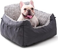 Dog Car Seat for Small Dogs  Washable  Grey