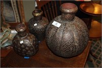 Three Decorator Vases