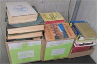 (3) Boxes of Old Books
