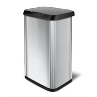 Glad 20 Gal Stainless Steel Trash Can