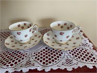 Aynsley cups with saucers (2)