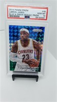 PSA 10 LeBron James Blue & Green Mosaic Prizm