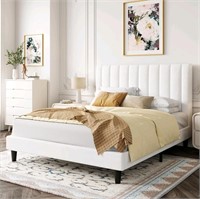 Allewie Full Bed Frame/Velvet Upholstered Bed