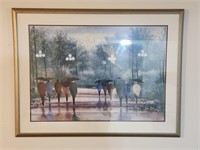 FRAMED & MATTED "A WALK IN THE PARK" PRINT ...