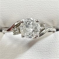 $8520 10K  Diamond(1.22Ct,I3,G) Diamond(0.1ct) Rin