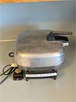 Vintage Hoover Stainless Electric Fry Pan/Broiler