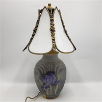 Emily Pearlman Iris Pottery Vase Table Lamp