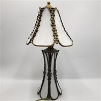 16" White FarberGlass Table Lamp