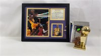 Kobe Bryant collage & Replica Championship Trophy