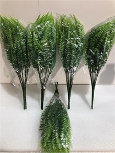 Green Artificial Plant Leaves