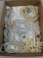 Necklaces, possibly some pearl necklaces