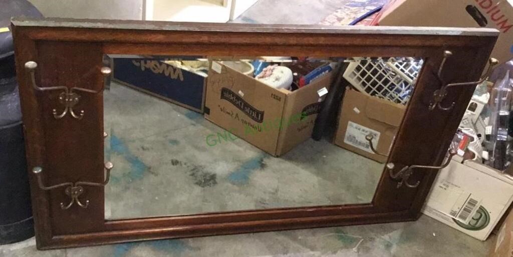 Gorgeous antique entryway mirror / coat