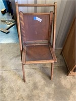 Vintage Wood Folding Chair