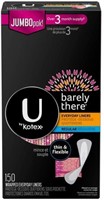 U by Kotex Barely There Liners, Light Absorbency,