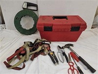 Tool Box, Fish Tape, Hand Tools