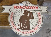 WINCHESTER AMMUNITION ADVISORY CENTER WOOD SIGN