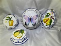 4 Ceramic Decorative Pans