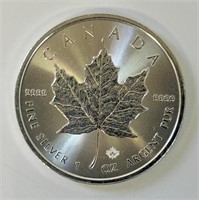 1 OUNCE CANADIAN 2020 .999 FINE SILVER $5 COIN