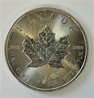 1 OUNCE CANADIAN 2017 .999 FINE SILVER $5 COIN