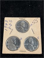 1943 P-D-S pennies