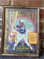 Framed Donruss Hank Aaron Baseball Puzzle