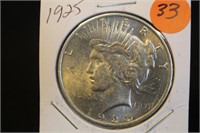 1925 Uncirculated U.S. Silver Peace Dollar