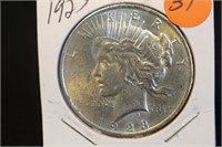 1923 Uncirculated Silver U.S. Peace Dollar